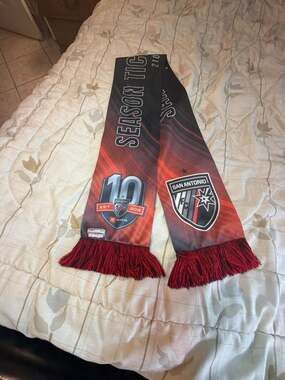 San Antonio FC Season Ticket Member Soccer Scarf Ruffneck 210 TX